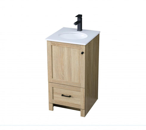 Elegant Lighting Soma 18 inch Single Bathroom Vanity in Mango Wood Model: VF2818MW