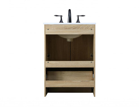 Elegant Lighting Soma 24 inch Single Bathroom Vanity in Mango Wood Model: VF2824MW