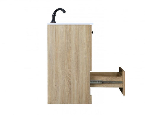 Elegant Lighting Soma 24 inch Single Bathroom Vanity in Mango Wood Model: VF2824MW