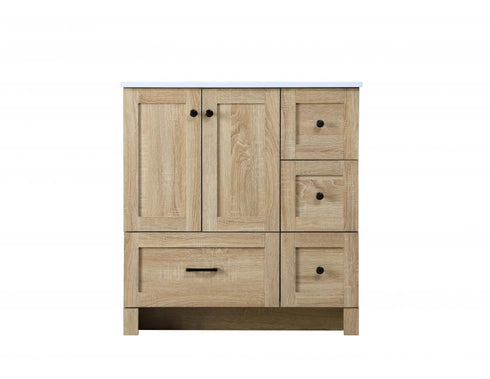 Elegant Lighting Soma 32 inch Single Bathroom Vanity in Mango Wood Model: VF2832MW