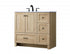 Elegant Lighting Soma 36 inch Single Bathroom Vanity in Mango Wood Model: VF2836MW