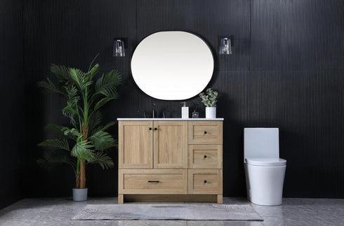 Elegant Lighting Soma 42 inch Single Bathroom Vanity in Mango Wood Model: VF2842MW