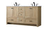 Elegant Lighting Soma 60 inch Double Bathroom Vanity in Mango Wood Model: VF2860DMW