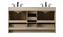 Elegant Lighting Soma 60 inch Double Bathroom Vanity in Mango Wood Model: VF2860DMW
