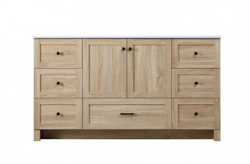 Elegant Lighting Soma 60 inch Single Bathroom Vanity in Mango Wood Model: VF2860MW