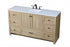 Elegant Lighting Soma 60 inch Single Bathroom Vanity in Mango Wood Model: VF2860MW