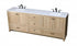 Elegant Lighting Soma 84 inch Double Bathroom Vanity in Mango Wood Model: VF2884DMW