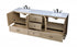 Elegant Lighting Soma 84 inch Double Bathroom Vanity in Mango Wood Model: VF2884DMW