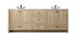 Elegant Lighting Soma 84 inch Double Bathroom Vanity in Mango Wood Model: VF2884DMW