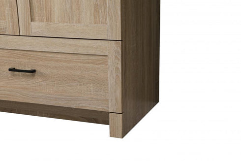 Elegant Lighting Soma 84 inch Double Bathroom Vanity in Mango Wood Model: VF2884DMW