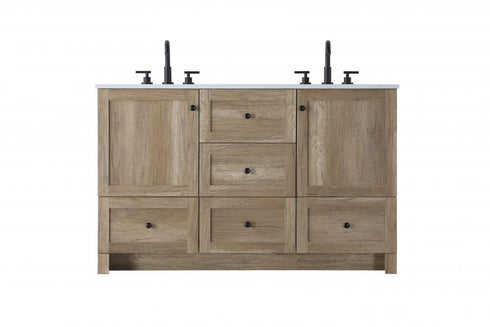Elegant Lighting Soma Vanity Cabinet 5Dw 2Dr 54 Inch x19 Inch x34 Inch in Expresso Model: VF2854DEX
