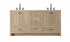 Elegant Lighting Soma Vanity Cabinet 5Dw 4Dr 66 Inch x19 Inch x34 Inch in Expresso Model: VF2866DEX
