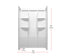 Elegant Lighting Sterling Shower Wall 48x32x72 in Glossy White Model: SW1014832GW