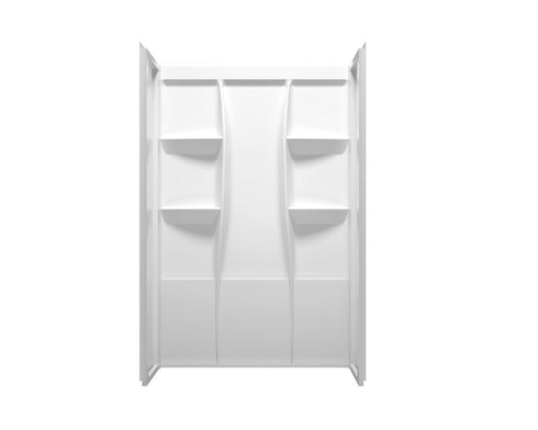 Elegant Lighting Sterling Shower Wall 48x32x72 in Glossy White Model: SW1014832GW