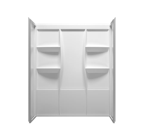 Elegant Lighting Sterling Shower Wall 60x32x72 in Glossy White Model: SW1016032GW