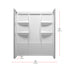 Elegant Lighting Sterling Shower Wall 60x32x72 in Glossy White Model: SW1016032GW