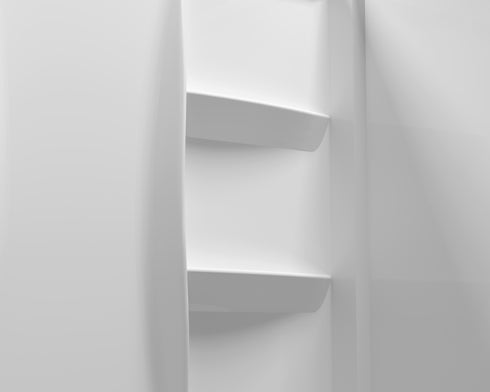 Elegant Lighting Sterling Shower Wall 60x36x72 in Glossy White Model: SW1016036GW