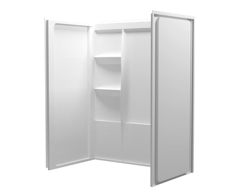 Elegant Lighting Sterling Shower Wall 60x36x72 in Glossy White Model: SW1016036GW