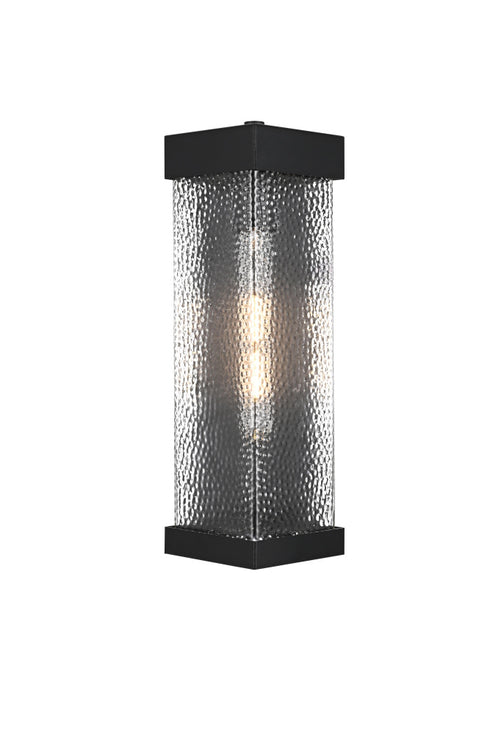 Elegant Lighting Swain 1 Light Wall sconce W6.5 Inch E8.5 Inch H16 Inch L1 in Black (1Box) Model: OD370W16BK