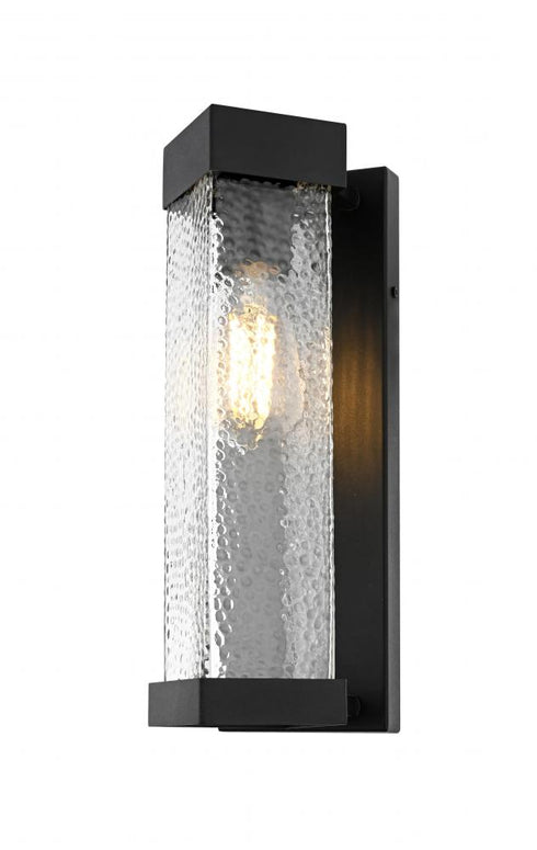 Elegant Lighting Swain 7 inch Outdoor Pendant in Black Model: OD370W14BK