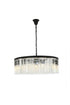 Elegant Lighting Sydney 10 light in Matte Black Chandelier Golden Teak (Smoky) Royal Cut Crystal Model: 1208G43MB-GT/RC