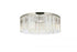 Elegant Lighting Sydney 10 light in Matte Black Flush Mount Golden Teak (Smoky) Royal Cut Crystal Model: 1208F43MB-GT/RC