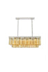 Elegant Lighting Sydney 12 light in Matte Black Chandelier Golden Teak (Smoky) Royal Cut Crystal Model: 1202D40MB-GT/RC