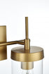 Elegant Lighting Taryin 14 inch Wall Sconce in Satin Gold in Satin Gold and Clear Finish Model: LD7319W14SG