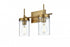 Elegant Lighting Taryin 14 inch Wall Sconce in Satin Gold in Satin Gold and Clear Finish Model: LD7319W14SG
