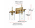 Elegant Lighting Taryin 14 inch Wall Sconce in Satin Gold in Satin Gold and Clear Finish Model: LD7319W14SG