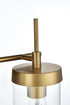 Elegant Lighting Taryin 24 inch Wall Sconce in Satin Gold in Satin Gold and Clear Finish Model: LD7319W24SG