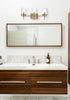 Elegant Lighting Taryin 24 inch Wall Sconce in Satin Gold in Satin Gold and Clear Finish Model: LD7319W24SG