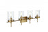 Elegant Lighting Taryin 32 inch Wall Sconce in Satin Gold in Satin Gold and Clear Finish Model: LD7319W32SG