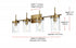 Elegant Lighting Taryin 32 inch Wall Sconce in Satin Gold in Satin Gold and Clear Finish Model: LD7319W32SG