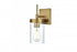 Elegant Lighting Taryin 4.5 inch Wall Sconce in Satin Gold in Satin Gold and Clear Finish Model: LD7319W5SG