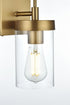 Elegant Lighting Taryin 4.5 inch Wall Sconce in Satin Gold in Satin Gold and Clear Finish Model: LD7319W5SG