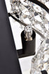 Elegant Lighting Tate 3 light bath sconce in black with clear crystals in Black and Clear Finish Model: LD7001W21BK