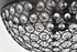 Elegant Lighting Taye 3 light Matte Black Flush Mount in Matte Black and Clear Finish Model: LD5012F13MB