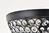 Elegant Lighting Taye 3 light Matte Black Flush Mount in Matte Black and Clear Finish Model: LD5012F13MB