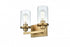 Elegant Lighting Thane 11.5 inch Wall Sconce in Satin Gold in Satin Gold and Clear Finish Model: LD7316W12SG