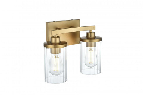 Elegant Lighting Thane 11.5 inch Wall Sconce in Satin Gold in Satin Gold and Clear Finish Model: LD7316W12SG