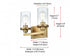 Elegant Lighting Thane 11.5 inch Wall Sconce in Satin Gold in Satin Gold and Clear Finish Model: LD7316W12SG