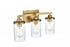 Elegant Lighting Thane 18 inch Wall Sconce in Satin Gold in Satin Gold and Clear Finish Model: LD7316W18SG