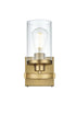 Elegant Lighting Thane 5 inch Wall Sconce in Satin Gold in Satin Gold and Clear Finish Model: LD7316W5SG