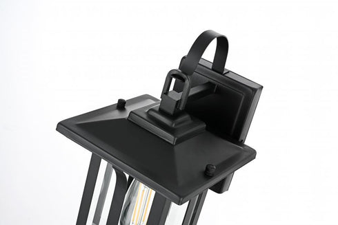 Elegant Lighting Thayer 7 inch Outdoor Pendant in Black Model: OD327W14BK