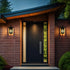 Elegant Lighting Thayer 7 inch Outdoor Pendant in Black Model: OD327W14BK