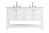 Elegant Lighting Theo 54 inch Single Bathroom Vanity in Black Model: VF16454BK