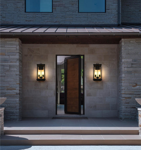 Elegant Lighting Theodore 2 Light Wall Sconce W9.4 Inch E7.8 Inch H20.5 Inch in Black Model: OD404W21BK