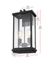 Elegant Lighting Theodore 2 Light Wall Sconce W9.4 Inch E7.8 Inch H20.5 Inch in Black Model: OD404W21BK