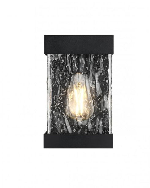 Elegant Lighting Thompson 7 inch Outdoor Pendant in Black Model: OD371W10BK
